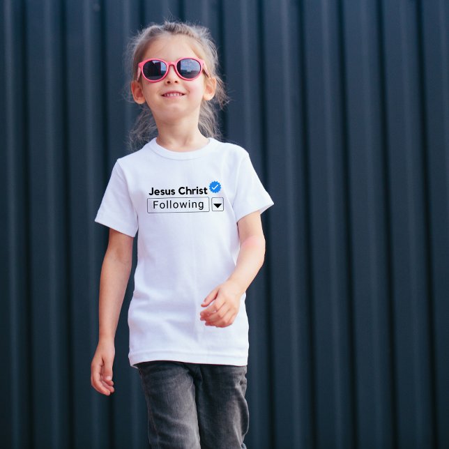 Camiseta Jesus Cristo após a fé Bíblia (Criador carregado)