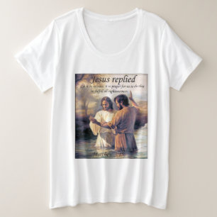 Camiseta Jesus Cristo Batismo imagem um