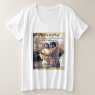 Camiseta Jesus Cristo Batismo imagem um