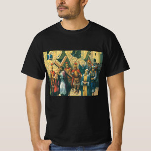 Camiseta Jesus Cristo Carregando a cruz para sua crucificaç