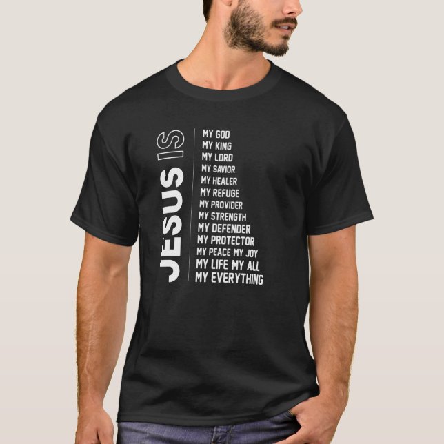 Camiseta Jesus Cristo Cristão Dito Perdão Crença (Frente)