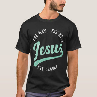 Camiseta Jesus Cristo Cristão Fé da Caligrafia em Deus