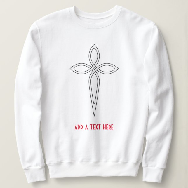Camiseta Jesus Cristo Cross Sweshirt (Frente do Design)