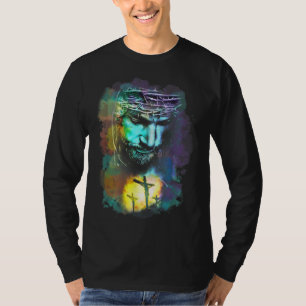 Camiseta Jesus Cristo Cruza Imagem Religiosa Arte Cristã