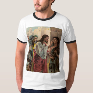 Camiseta Jesus Cristo curando o homem cego