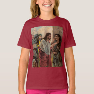 Camiseta Jesus Cristo curando o homem cego