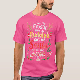 Camiseta Jesus Cristo Dança Cristã Como Um Brilho Sorrente