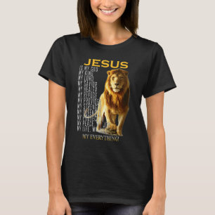 Camiseta Jesus Cristo é Meu Deus Rei Meu Senhor Meu Salvado