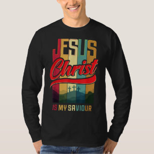 Camiseta Jesus Cristo é meu salvador para as mulheres crist