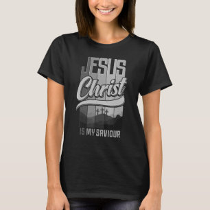 Camiseta Jesus Cristo É Meu Salvador Para As Mulheres Crist