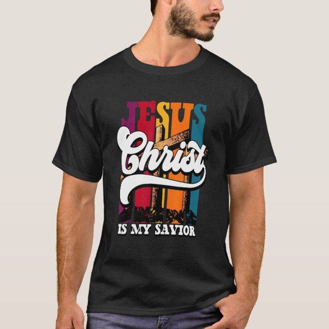 Camiseta Jesus Cristo é o meu salvador cristão 1 (Frente)
