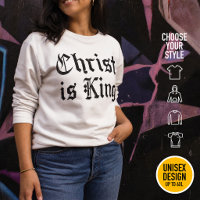 Jesus Cristo é Rei - estilo gótico grunge erosiona