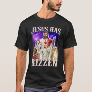 Camiseta Jesus Cristo Engraçado Jesus Tem um Rizzen W Rizz