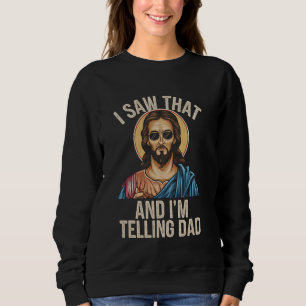 Camiseta Jesus Cristo Eu Vi Isso E Vou Contar Ao Papai Engr