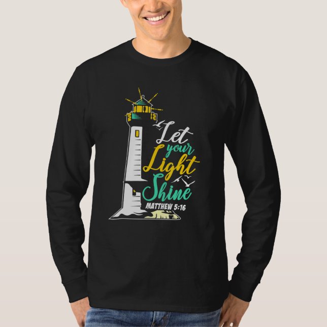 Camiseta Jesus Cristo Farol - Que Sua Luz (Frente)