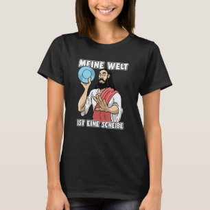 Camiseta Jesus Cristo Frisbee Golf Meine Welt Ist Eine Sche