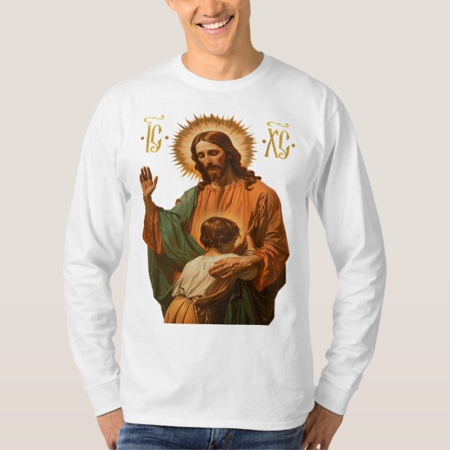 Camiseta Jesus Cristo ortodoxo novo (Frente)