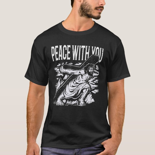 Camiseta Jesus Cristo Paz com você (Frente)
