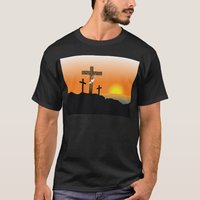 Camiseta Jesus Cristo preto (Frente)