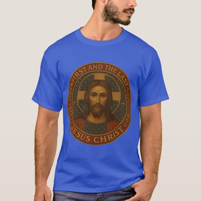 Camiseta Jesus Cristo Primeiro e o último menino (Frente)