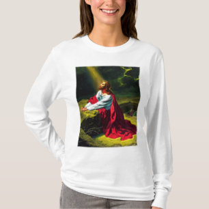 Camiseta Jesus Cristo que Praying no jardim de Gethsemane