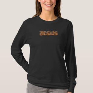 Camiseta Jesus Cristo Religioso Leopardo Imprime Cristão