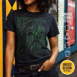 Camiseta Jesus Cristo Retro Nerd Techno Arte ASCII 80s Game