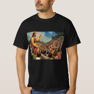 Camiseta Jesus Cristo Sermão no Monte, Religião Vintage