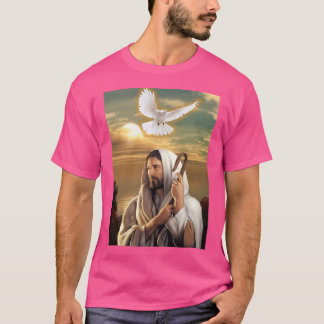 Camiseta Jesus Cristo Sunset com Porta Branca