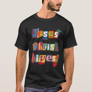 Camiseta Jesus Cristo Vive Para Artes Cristãs De Bolsa