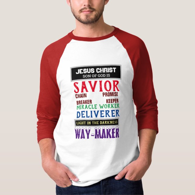 CAMISETA JESUS CRISTO WAY MAKER CHRISTIAN (Frente)