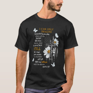 Camiseta Jesus Cross Butterfly Eu Posso Imaginar Christian 