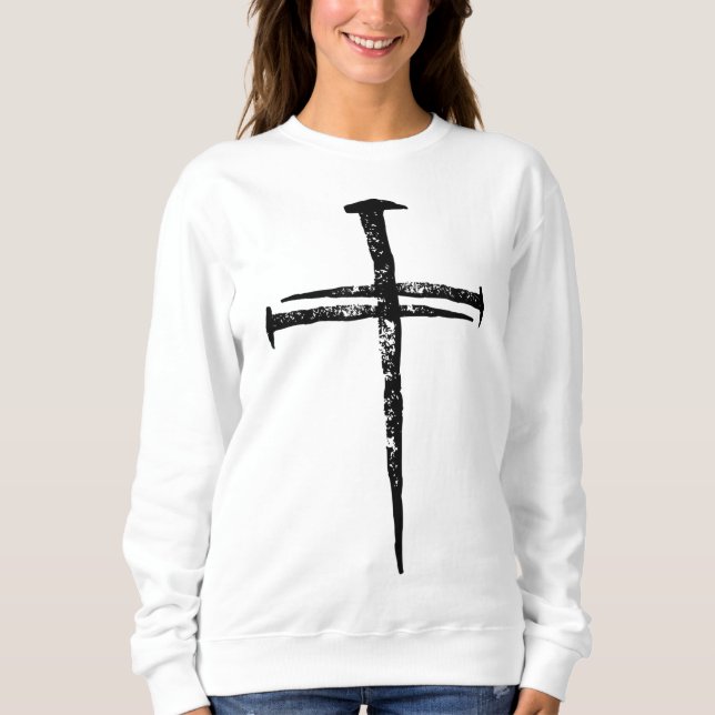 Camiseta Jesus Cross Três Unhas Christian Vintage (Frente)