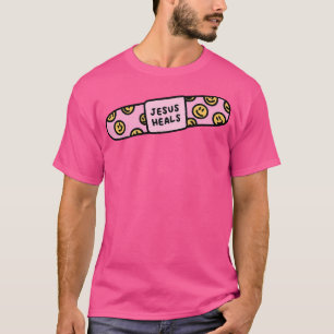 Camiseta Jesus cura a Bíblia cristã de cura da fé, Banda e