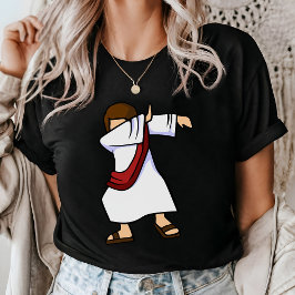 Camiseta Jesus Dabbing Humor Cristão Divertido