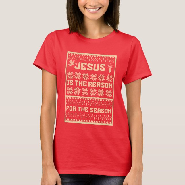 Camiseta Jesus De Natal É A Razão Para A Época (Frente)