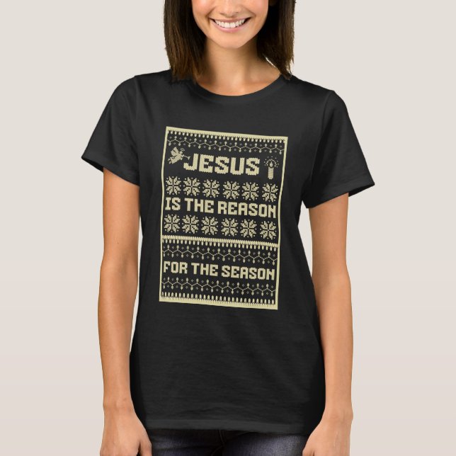 Camiseta Jesus De Natal É A Razão Para A Época (Frente)