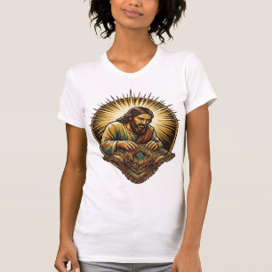 Camiseta Jesus Derrubou Cartão SD Minúsculo Perdido no Tape