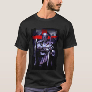 Camiseta Jesus Deus Cavaleiro Templário Espada Cruzado