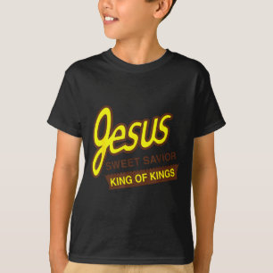 Camiseta Jesus Doce Salvador Rei Dos Reis Cristão Engraçado