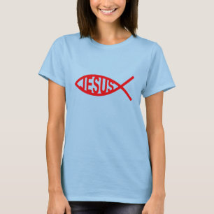 Camiseta Jesus duvidoso no vermelho