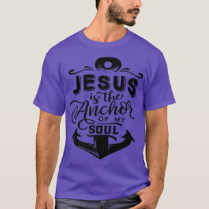 Camiseta Jesus é a âncora do meu Fato de Motivação de Deus