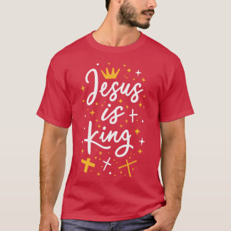 Camiseta Jesus é a citação cristã-rei