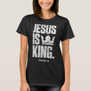 Camiseta Jesus é a citação da Bíblia cristã-rei