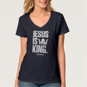 Camiseta Jesus é a citação da Bíblia cristã-rei