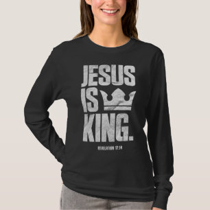 Camiseta Jesus é a citação da Bíblia cristã-rei