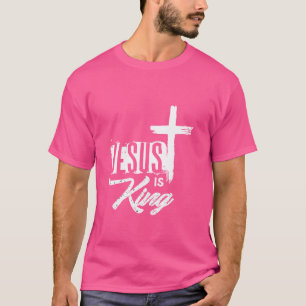 Camiseta Jesus é a Escritura de Bíblia do Rei, citando o Co