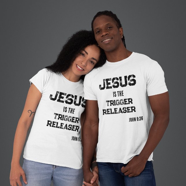 Camiseta Jesus é a Fé Escriturística Libertadora (Criador carregado)