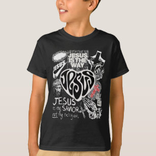 Camiseta Jesus é a maneira como a Bíblia cristã verte Deus 