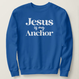 Camiseta Jesus é a minha âncora fé cristã inspiração